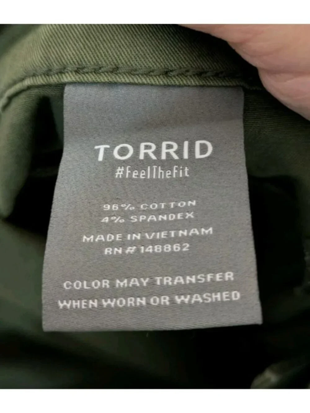 NWT Size 24 Torrid Mini Army Green Twill Button Fly Skirt